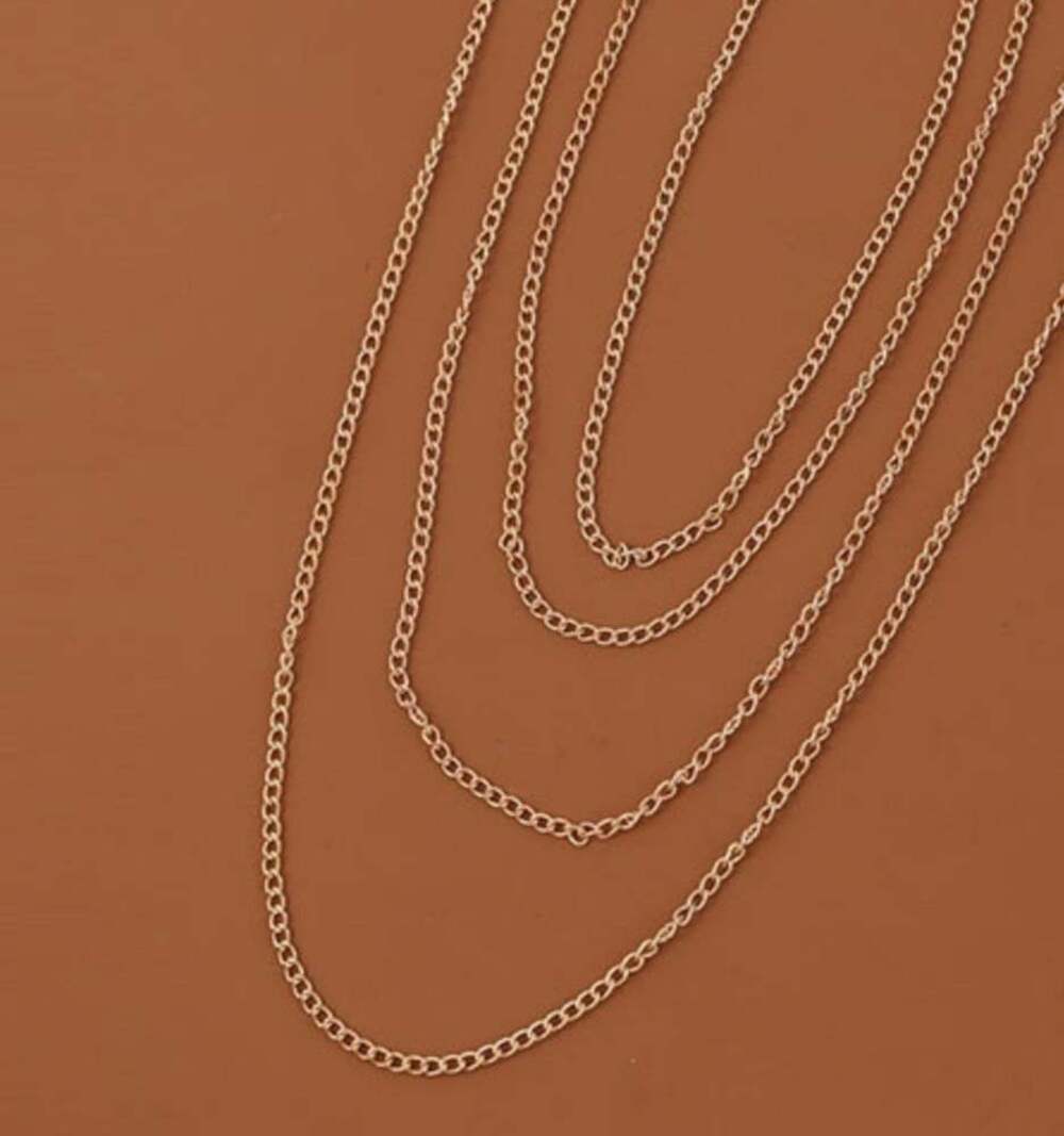 Multi Layered Leg Chain In Gold - Picture 4 of 5